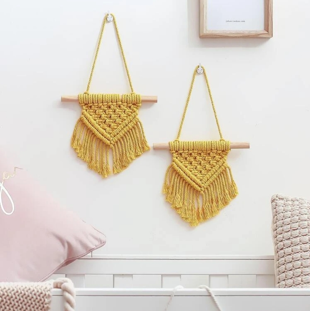 2 Macrame Pieces